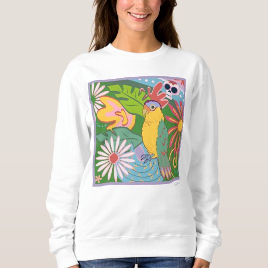 Sweatshirt Frida Kahlo Parrot Graphic (Devant)