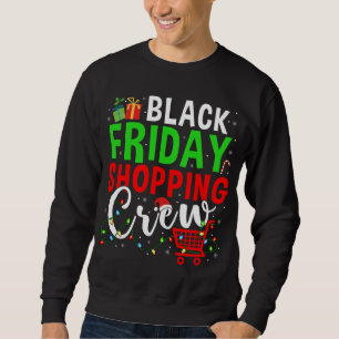 Sweatshirt Friday Shopping Crew Christmas Lights Black Shoppi