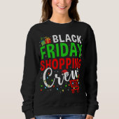 Sweatshirt Friday Shopping Crew Christmas Lights Black Shoppi (Devant)