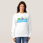 Sweatshirt FRIENDS™ | Logo avec icônes (Devant entier)