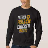 Sweatshirt Fries Françaises Et Nuggets De Poulet (Devant)