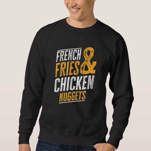 Sweatshirt Fries Françaises Et Nuggets De Poulet (Devant)