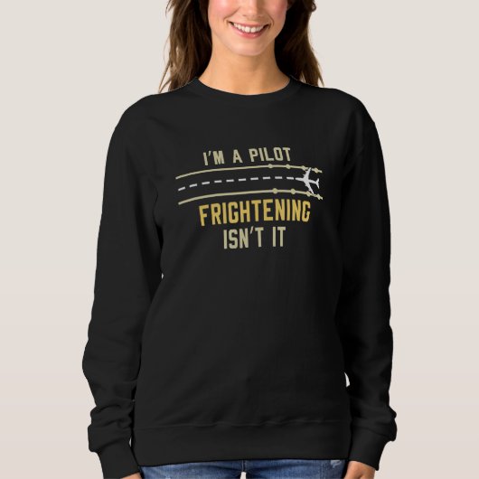 Sweatshirt Frigoriser le vol radar du pilote d'avion (Devant)