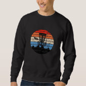 Sweatshirt Frisbee Golf Disque Golf Rétro (Devant)