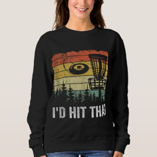 Sweatshirt Frisbee Golf Panier Funny Disque Golf Vintage Je v