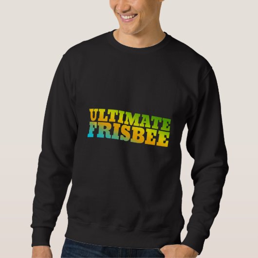 Sweatshirt Frisbee Ultime Conçu Avec Des Couleurs Naturelles (Devant)