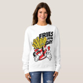 Sweatshirt Frites avant les mecs – Frites françaises de dessi (Devant entier)