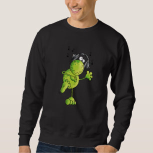 Sweatshirt Frog Avec Casque Danse Pour Musique I Fun Music C