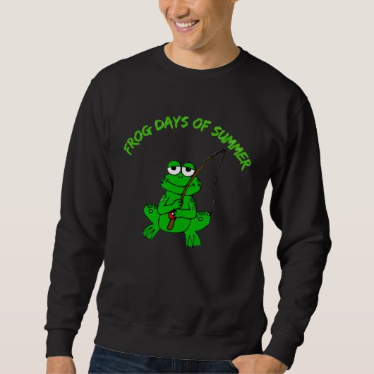 Sweatshirt Frog Days Of Summer Top Water Frog Bass Fishing (Devant)