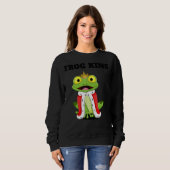 Sweatshirt Frog King Boys Frog Mens Frog (Devant entier)