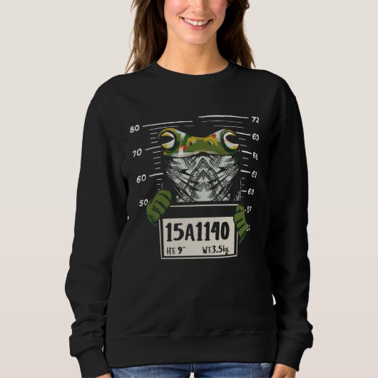 Sweatshirt Frog Mugshot Reptile Amphibian Toad (Devant)