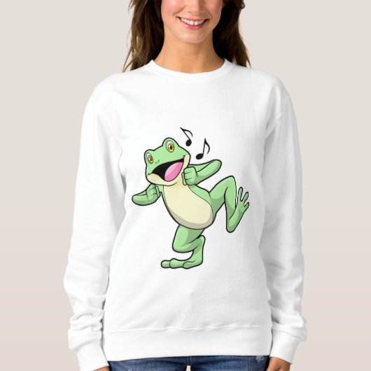 Sweatshirt Frog Music Dance (Devant)