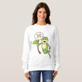 Sweatshirt Frog with Flower. (Devant entier)