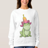 Sweatshirt Frog with Plumeria (Devant)