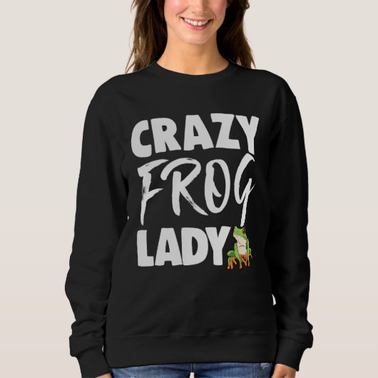 Sweatshirt Frogs Lady  Women Frog Love (Devant)