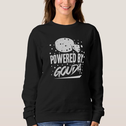Sweatshirt Fromage de Gouda Fumé Queso Slices Broyés 6 (Devant)