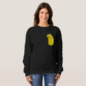 Sweatshirt Fromage Gouda De Poche Nourriture Snack Fromage (Devant entier)