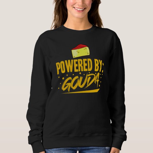 Sweatshirt Fromage Gouda Queso Fumé Tranches Râpé (Devant)
