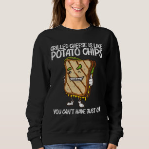 Sweatshirt Fromage Grillé cool Art Pour Hommes Femmes Sandwic