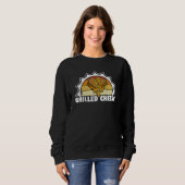 Sweatshirt Fromage Grillé Gouda Restauration Rapide Toastie C (Devant entier)