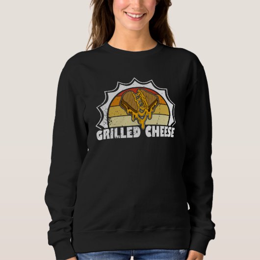 Sweatshirt Fromage Grillé Gouda Restauration Rapide Toastie C (Devant)