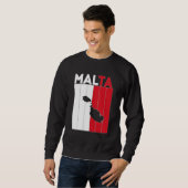 Sweatshirt Frontières du pays de Malte (Devant entier)