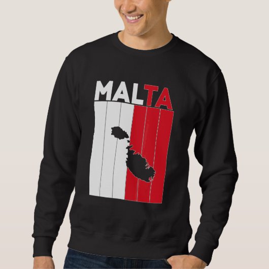 Sweatshirt Frontières du pays de Malte (Devant)