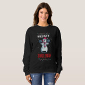 Sweatshirt Frosty le bonhomme de neige pull de Noël laid (Devant entier)