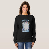 Sweatshirt Frosty Le Snowman n'arrête pas de croire (Devant entier)