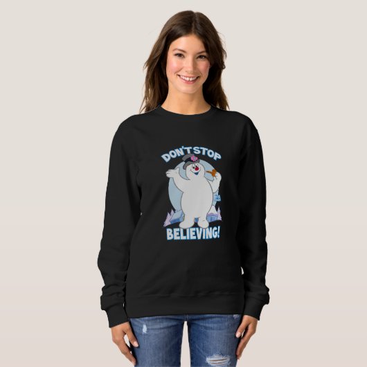 Sweatshirt Frosty Le Snowman n'arrête pas de croire (Devant entier)