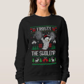 Sweatshirt Frosty The Swoleman Ugly Christmas Sweater Funny S (Devant)