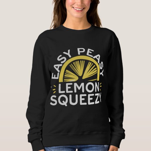 Sweatshirt Fruit de citron doux Squeezy Funny Lemonade Fruit (Devant)