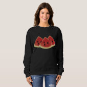 Sweatshirt Fruit d'été - Tranches de pastèque Vêtements cadea (Devant entier)