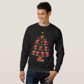 Sweatshirt Fruit framboise Lover Xmas Lighting Raspberry Chri (Devant entier)