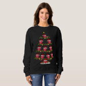Sweatshirt Fruit framboise Lover Xmas Père Noël Crème framboi (Devant entier)