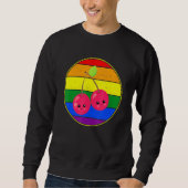 Sweatshirt Fruit Gay Cerise Lgbtq Fruit Fierté Stuff Pour Ado (Devant)