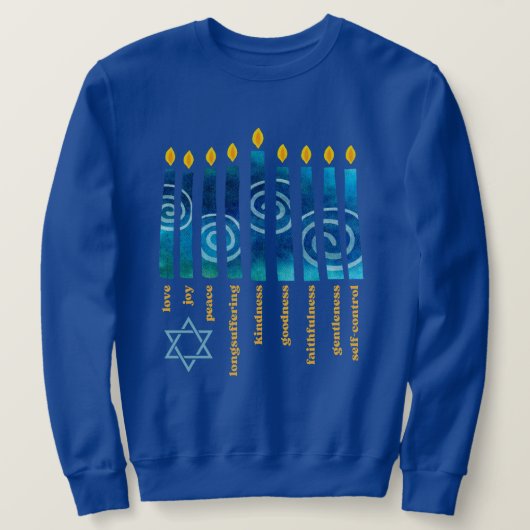Sweatshirt Fruit Spirituel HANOUKKA (Design devant)