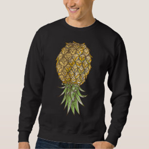 Sweatshirt Fruit tropical hawaïen Vegan Upside Down Pineappa