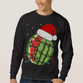 Sweatshirt Fruit tropical Santa Hat Watermelon Hawaii Christm (Devant)