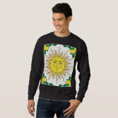 Sweatshirt Fruits de citron tropicaux, Face Soleil. (Devant entier)