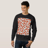 Sweatshirt Fruits de pêche, motif d'été. (Devant entier)