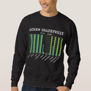 Sweatshirt Fruits d'été de pamplemousse drôle Régime alimenta