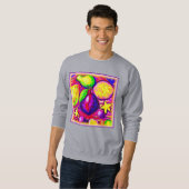 Sweatshirt Fruits et étoiles vibrants. Commandez dès maintena (Devant entier)