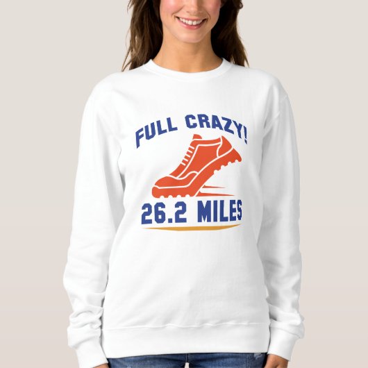 Sweatshirt Full Crazy 26,2 Miles (Devant)