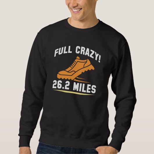 Sweatshirt Full Crazy 26,2 Miles (Devant)