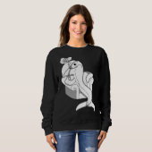 Sweatshirt Fumer Comme Un Poisson Boire Comme Un Chimney (Devant entier)