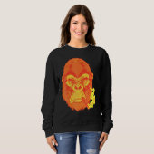 Sweatshirt Fumer Du Cigar Signifie Chercher Des Gorilles Oran (Devant entier)