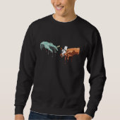 Sweatshirt Fumer les mauvaises herbes plus légères Bufs de ma (Devant)