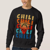 Sweatshirt Fumer un chili chaud (Devant)