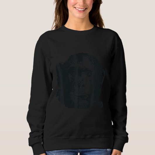 Sweatshirt Fumeur de cigares aficionado Cigar Fumer Singe Cig (Devant)